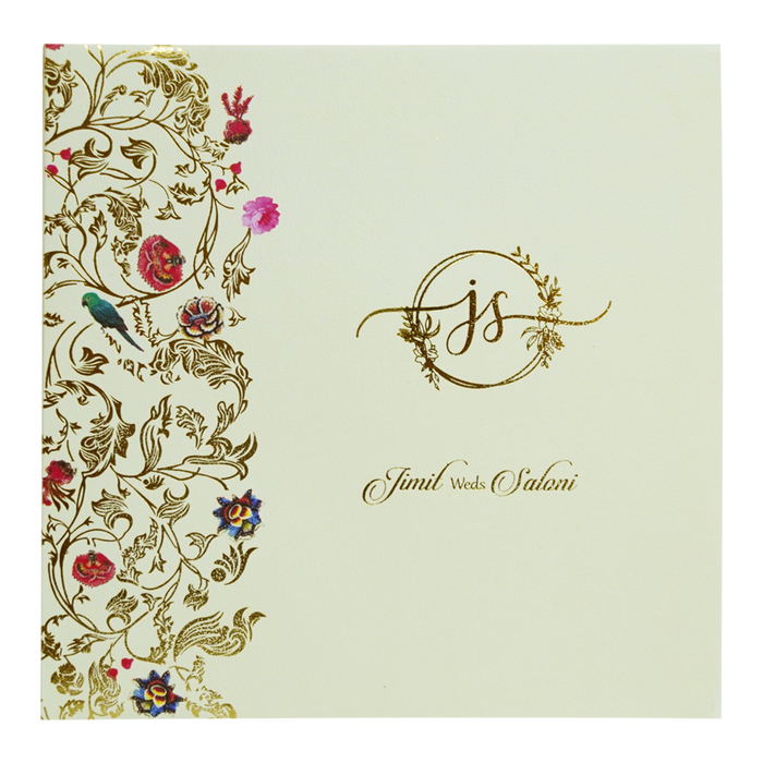 Yellow Designs Padded Wedding Card