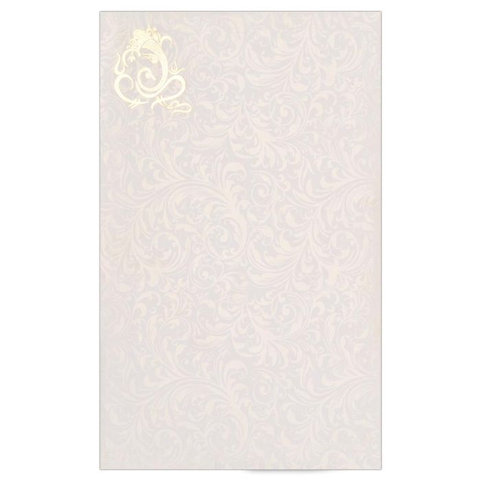 Admirable Ganesha Padded Wedding Card-KNK2280