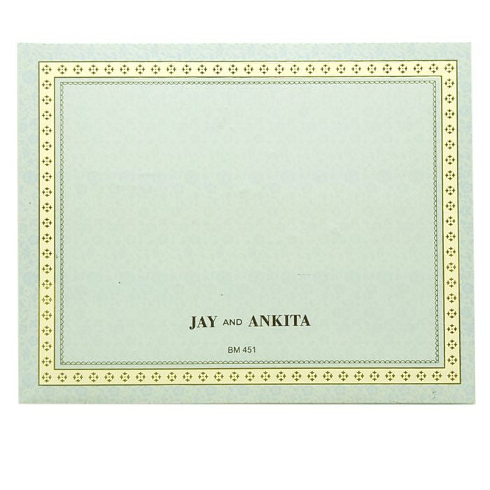 Blue Premium Wedding Card