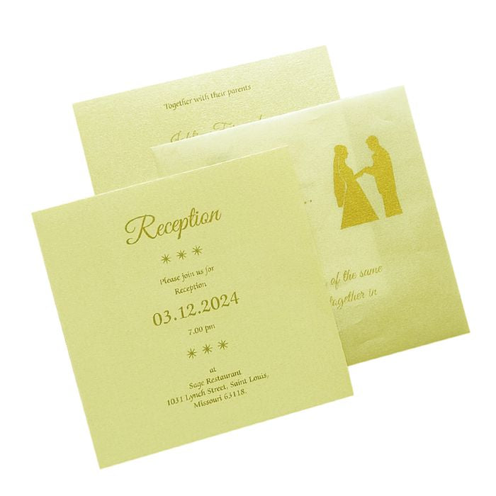White Floral Laser Cut Invitation Card