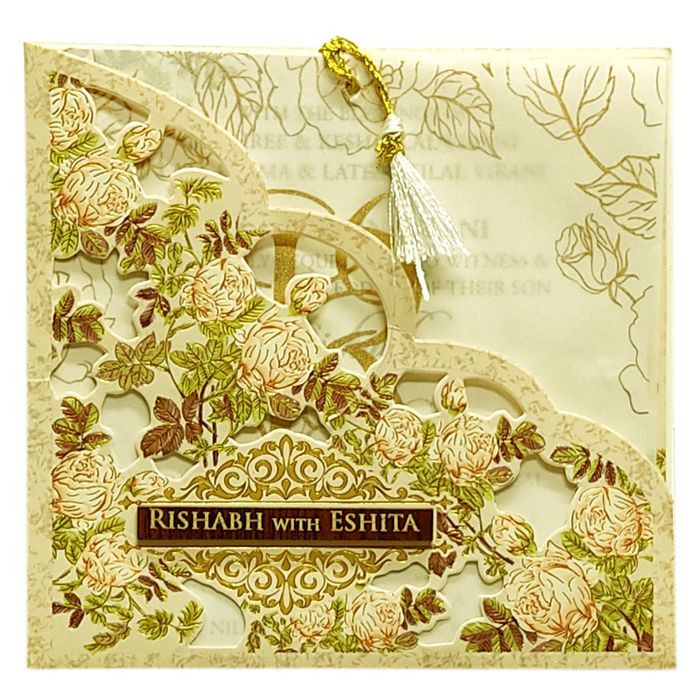Almond White Tracing Sheet Card