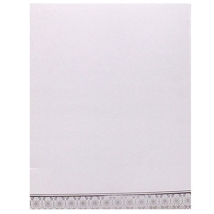 White Ganesha Floral Invitation Card