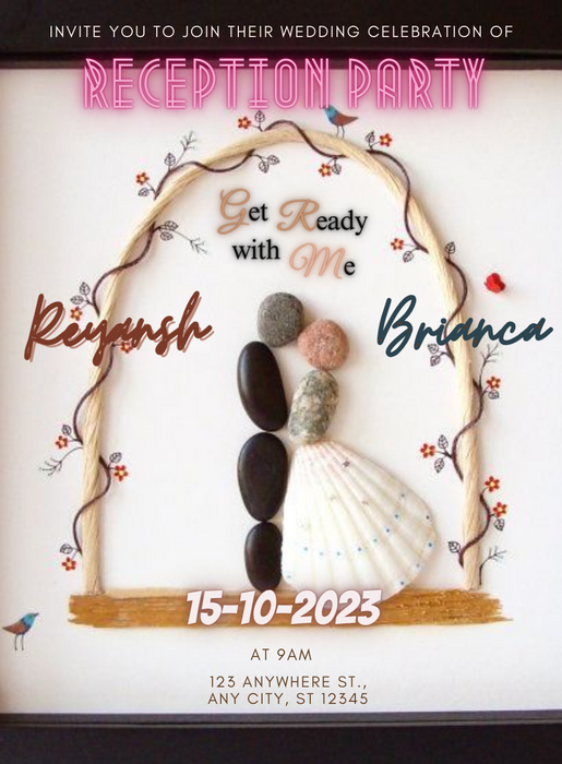 Arch Shell Reception Party Invitation