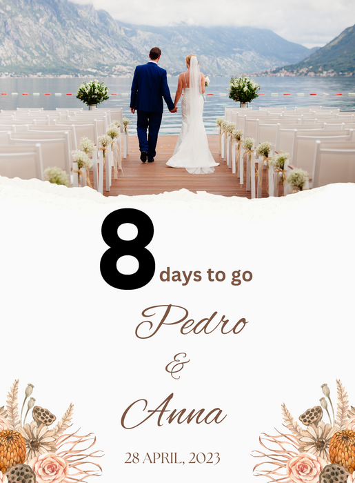 Azure Aisle Countdown Invitation