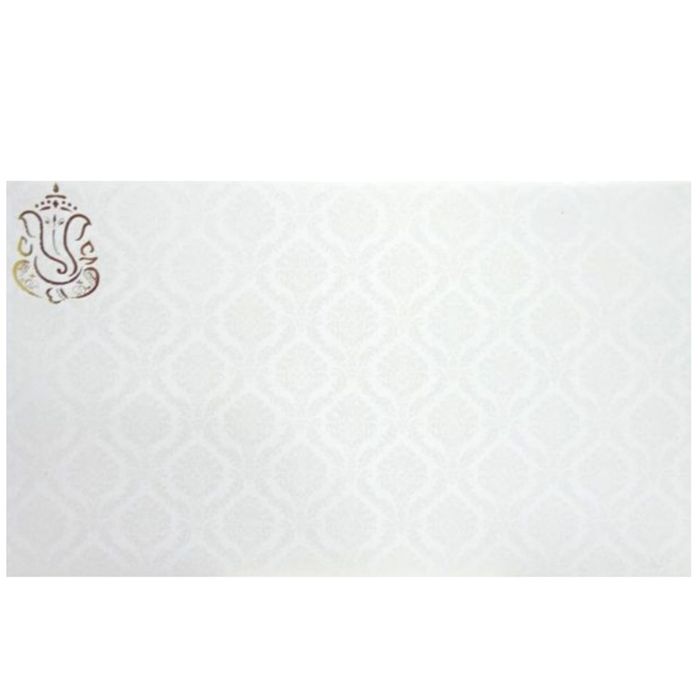Gold Foiling Ganesha Invitation Card-Knk30720