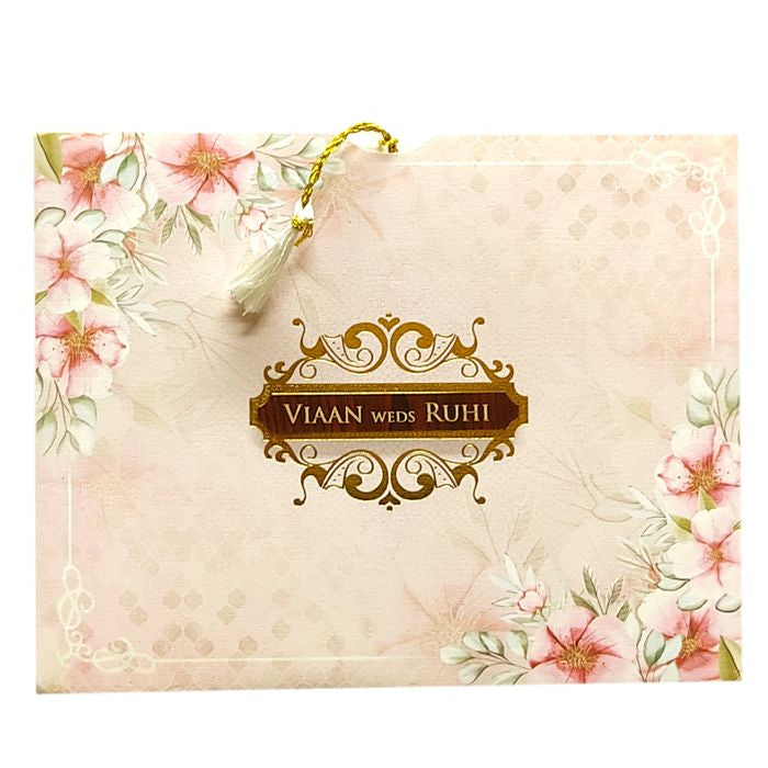 Light Pale Pink Tracing Sheet Invitation