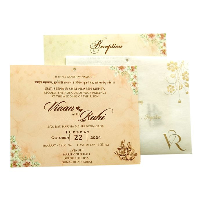 Pale Green Tracing Sheet Invitation