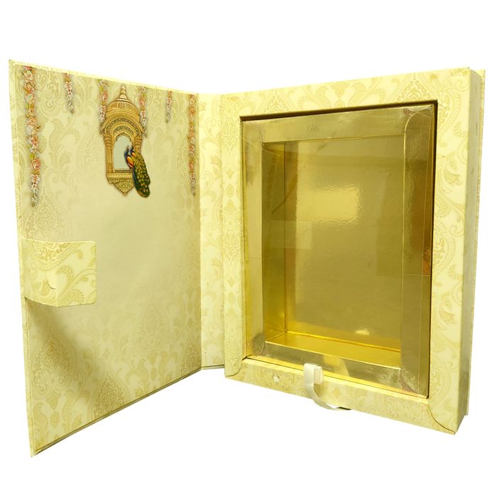 Sandal peacock premium sweet box card