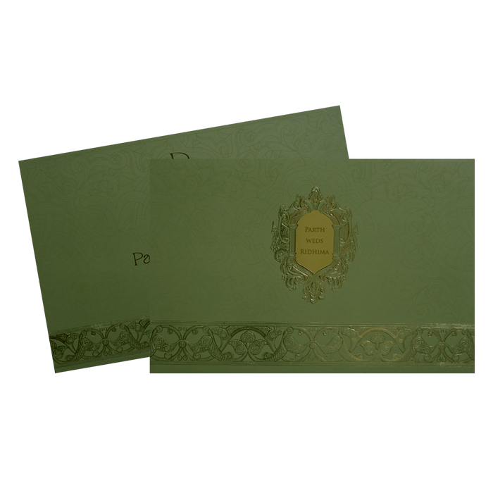 Lemon Grass Wedding Card