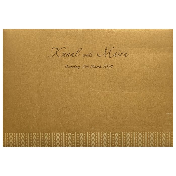 Brown Gold Design Invitation Card