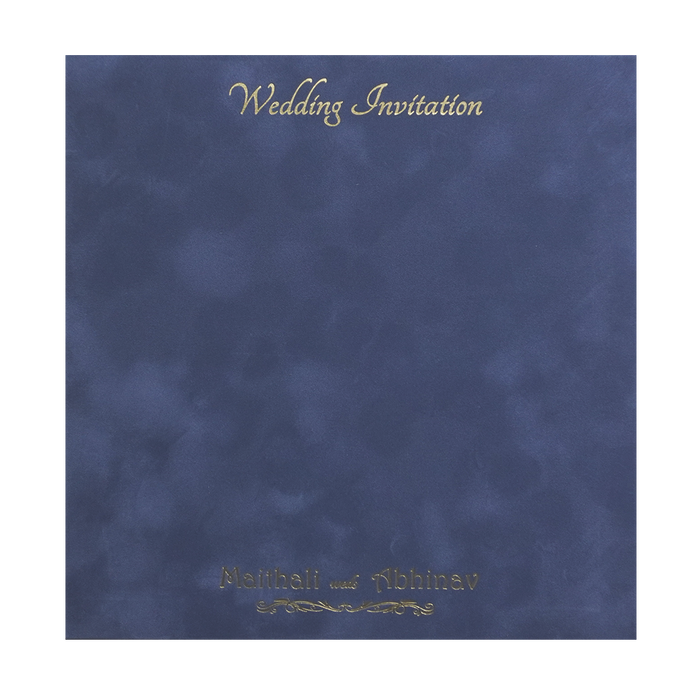 Light Grey Velvet Padded Marriage Card