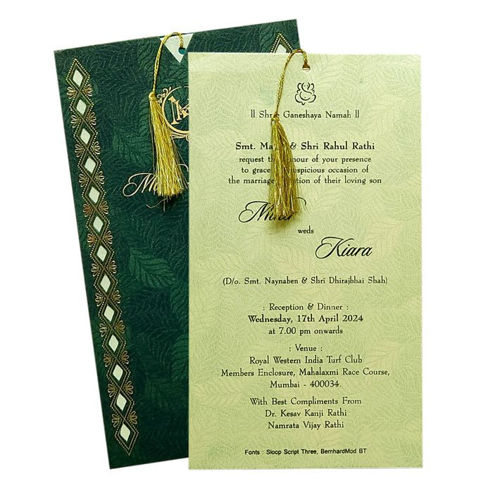 Light Pale Blue Single Sheet Invitation