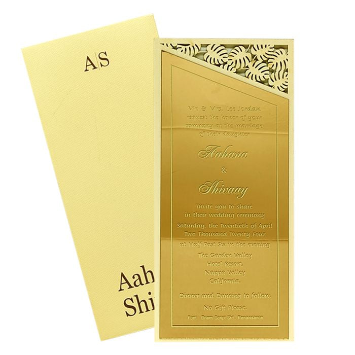 Pale Pink MDF Invitation