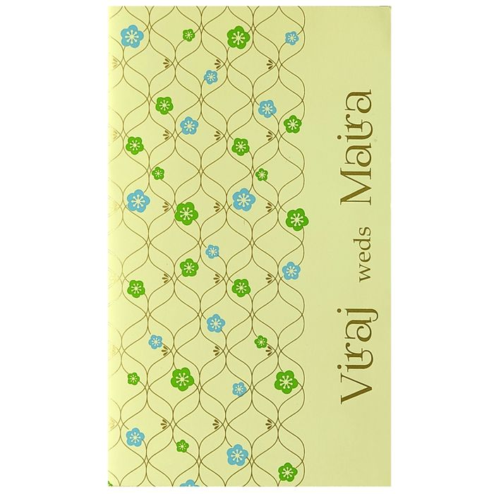 Cream Floral Invitation Card Design