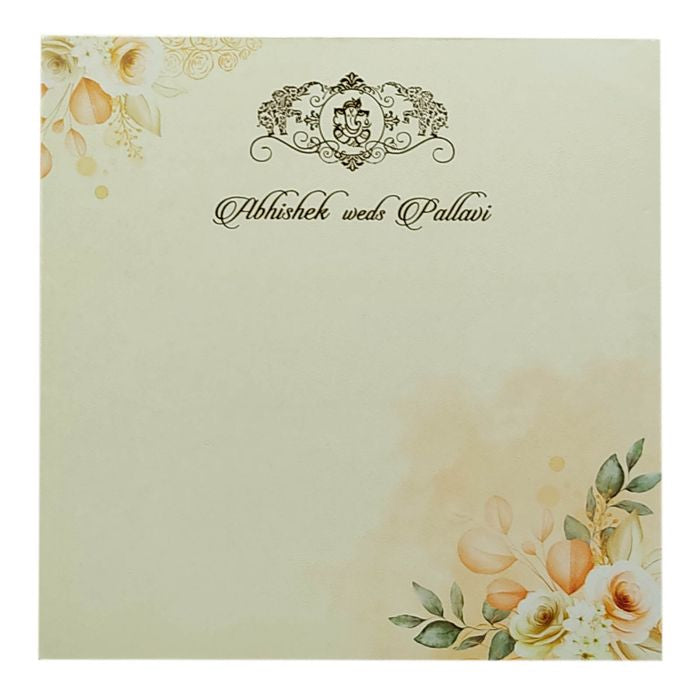 Light Yellow Single Sheet Invitation