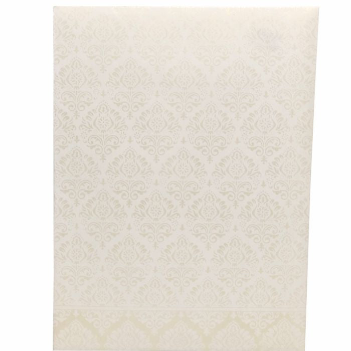 White Laser Cut Premium Design In Gold Wolly-KNK1004G