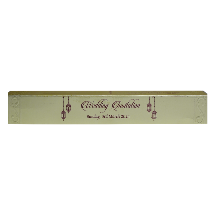 Sparky Dull White Scroll Card