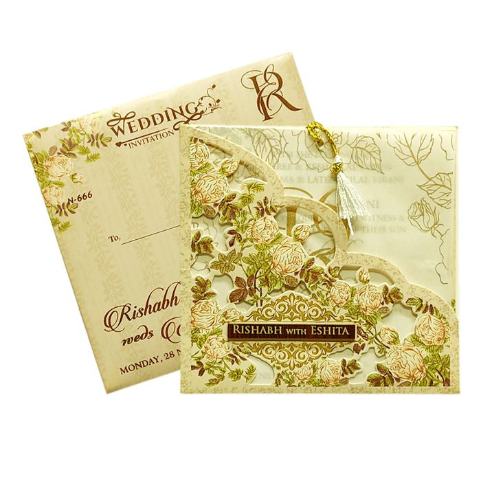 Almond White Tracing Sheet Card