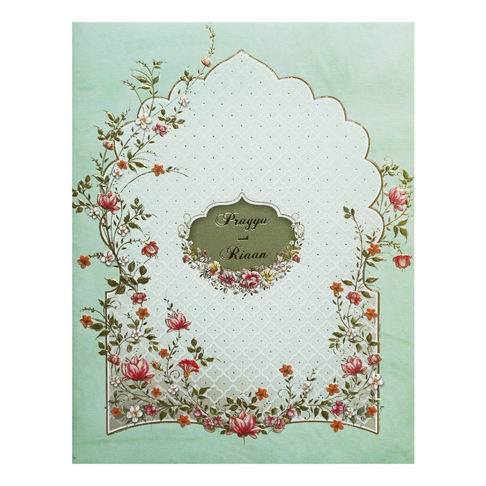 Pista Green Padded Invitation