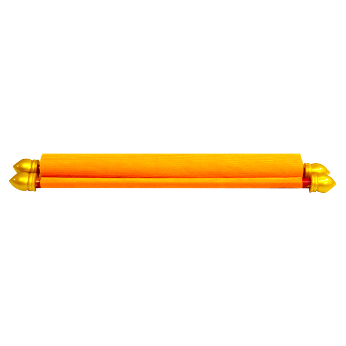 Orange Velvet Scroll Card