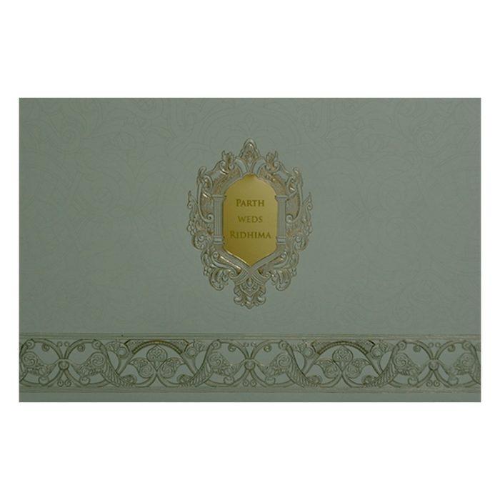 Grey Wedding Card
