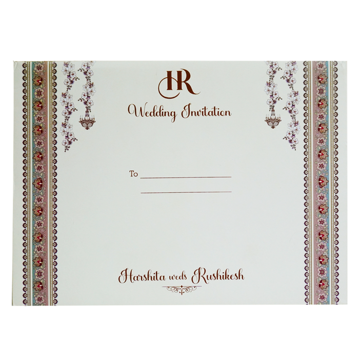 Ivory White Tracing Sheet Invitation