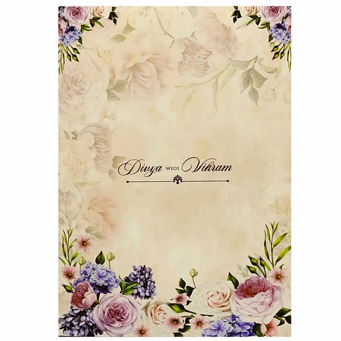 Pink Floral Invitation Card