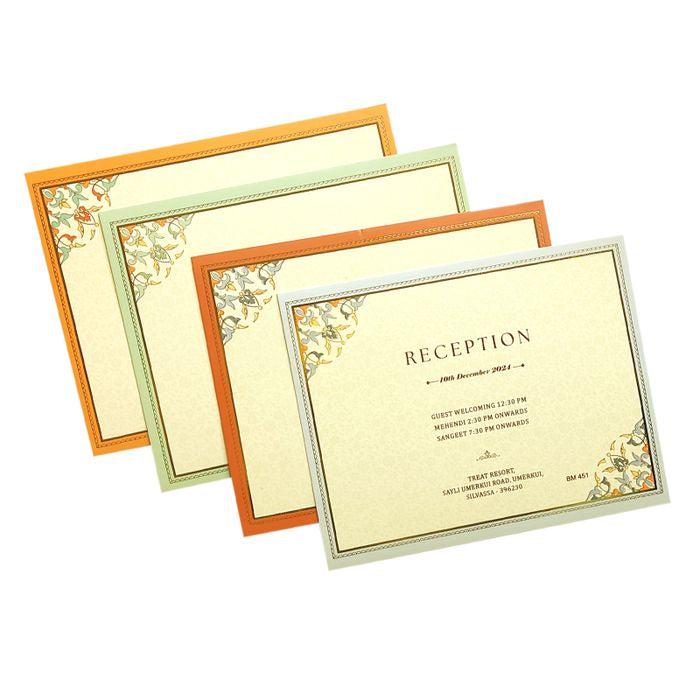Blue Premium Wedding Card