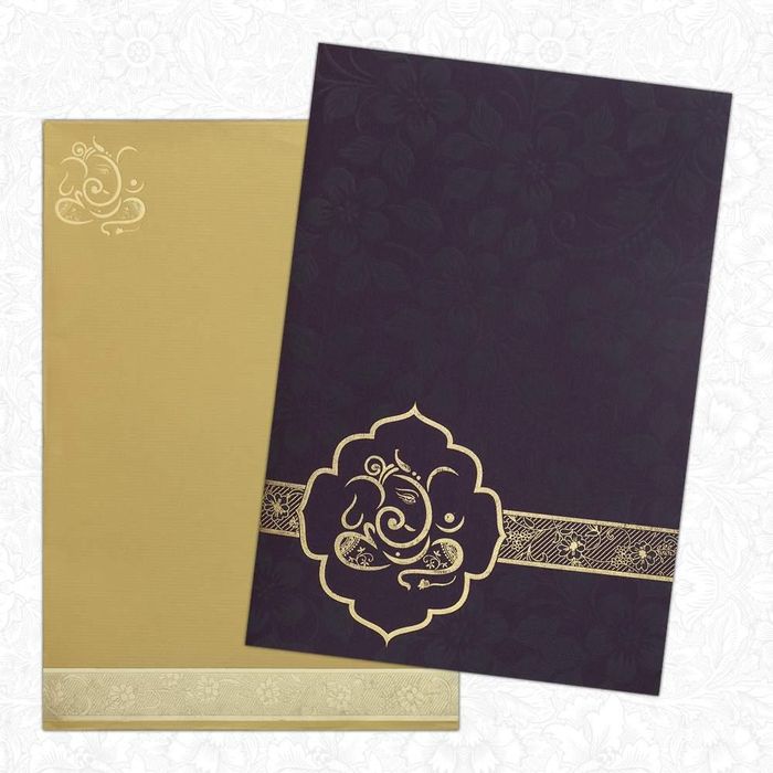 Invitation Card - Gorgeous Hindu Wedding Card-KNK1086