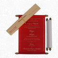 Invitation Card - Classy Scroll Wedding Card-KNK4699