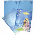 Blue Classic Maharaja And Maharani Offset Print