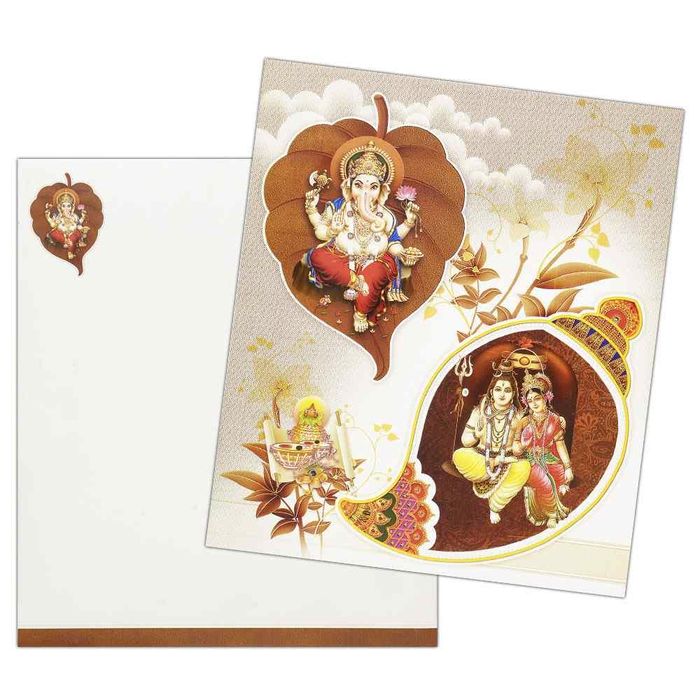 White Shiva Parvathi With Ganesha