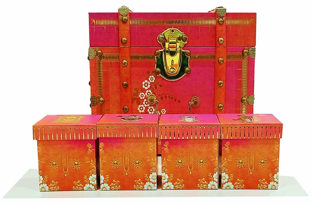 Pink Ultra Luxury Invitation For Royal Indian Wedding