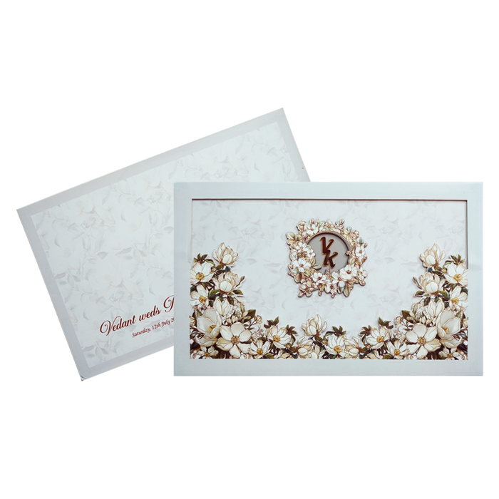 Grey Premium Padded Invitation Card