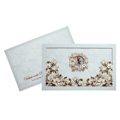Grey Premium Padded Invitation Card