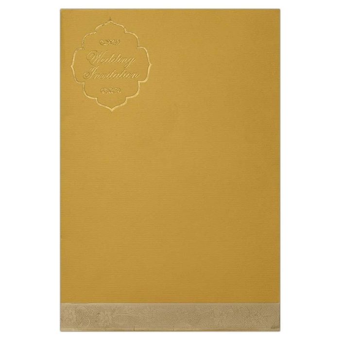 Invitation Card - Red Floral Satin Wedding Card-KNK4721