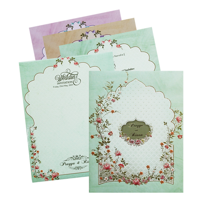 Pista Green Padded Invitation