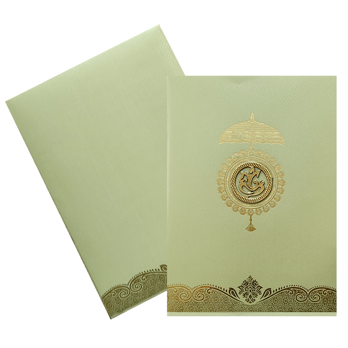 Green Traditional Invitation Card