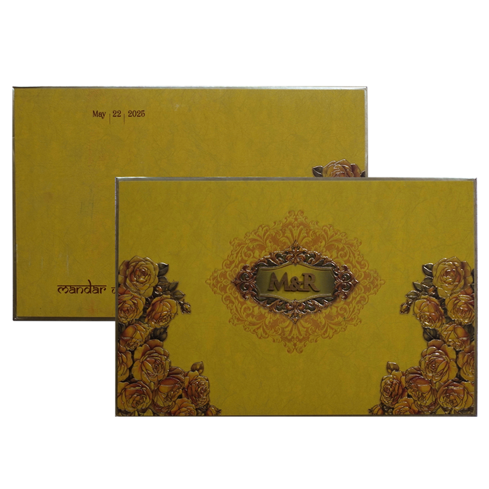Mustard Yellow Premium Padded Invitation