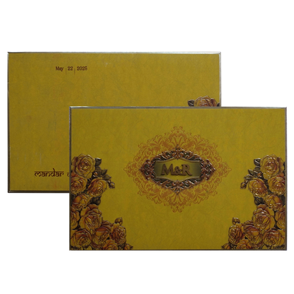 Mustard Yellow Premium Padded Invitation
