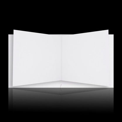 Charming White Multi Religious Wedding Card - KNK3791