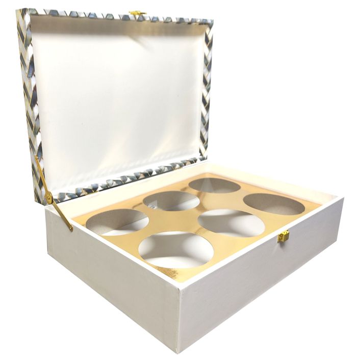 White And Grey Large Box Invitation-KBX0601