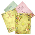 Pista Green Padded Floral Design In Offset