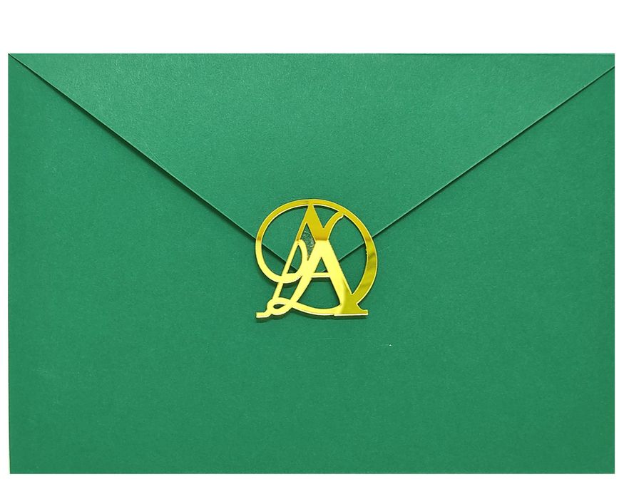 Green Designer Invitation Card