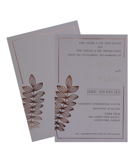 Faded Violet Single Card