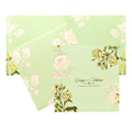 Green Pink Floral Invitation Card