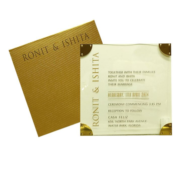 Acrylic Invitation Card