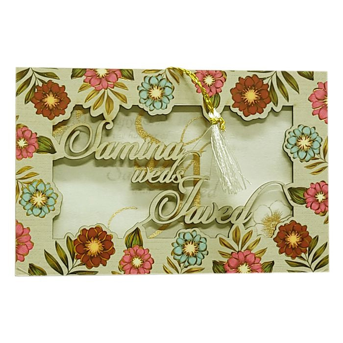 Light Grey MDF Invitation