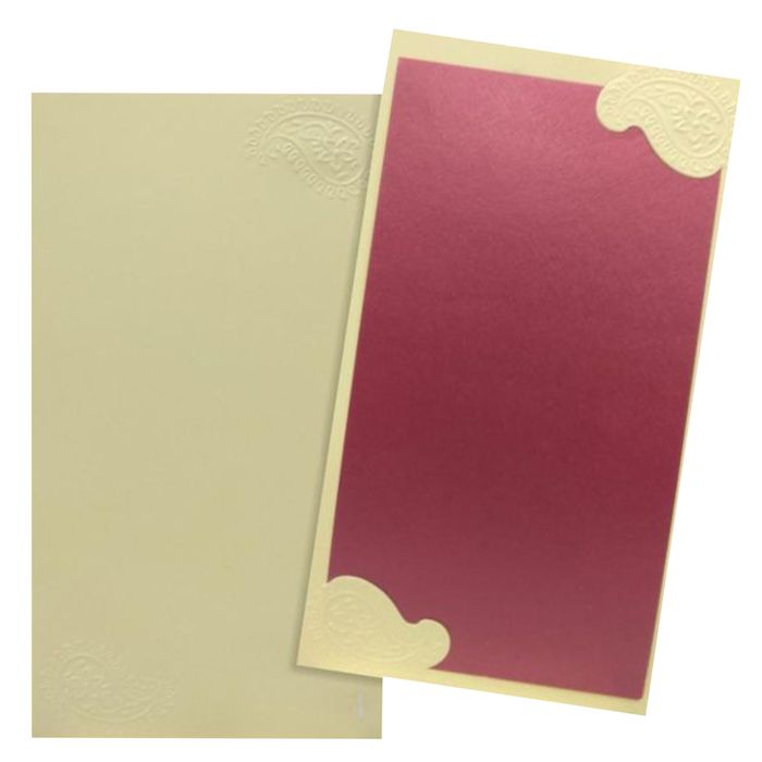 Alluring Gold Shading Single Sheet Wedding Card