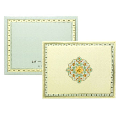 Blue Premium Wedding Card